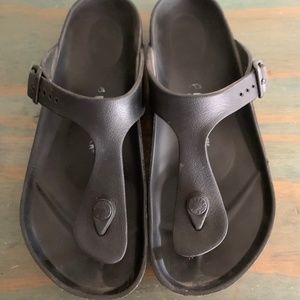 Black Birkenstock EVA Gizeh sandal